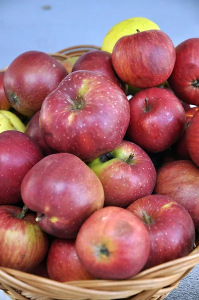 Красивые красные яблоки — стоковое фото