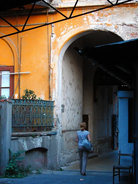 DETTAGLIO DELL'EDILIZIA VECCHIA — Foto Stock