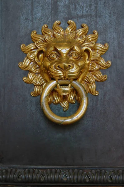 Beautiful  old door knocker — Stock Photo, Image