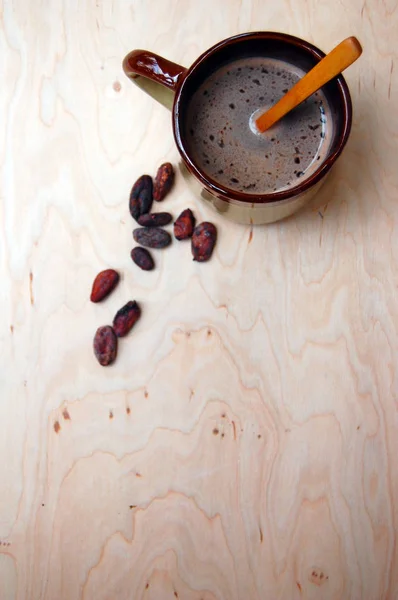 cup of cacao on the table