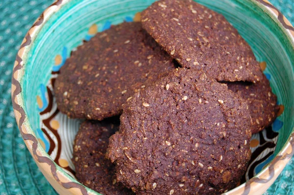 Cookies med honung och nötter — Stockfoto