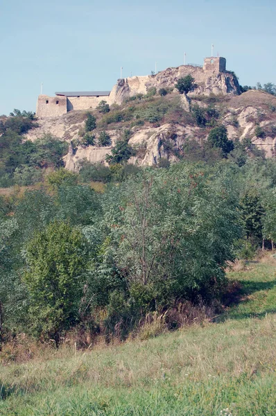 Vista Panorámica Las Ruinas Del Antiguo Castillo — Foto de Stock