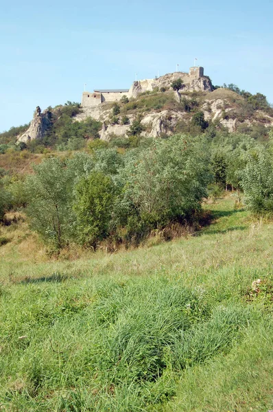 Vista Panorámica Las Ruinas Del Antiguo Castillo — Foto de Stock