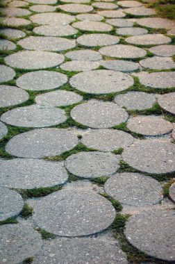 Asfalt çevrelerin patika 