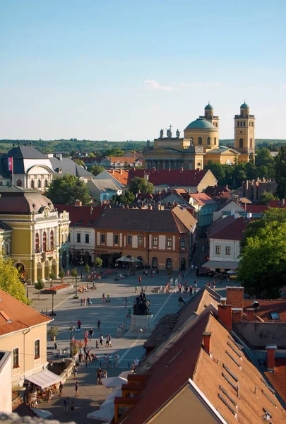 Městské scény napříč Zastavěná plocha — Stock fotografie