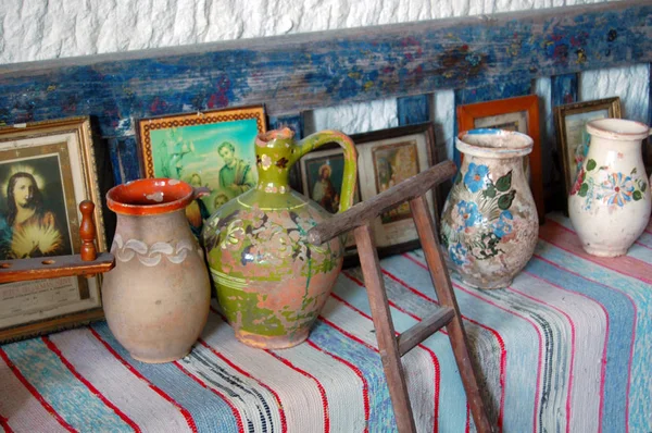 Detalle de la antigua cocina tradicional — Foto de Stock