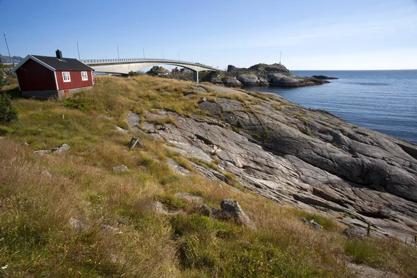 Summer view of Lofoten Islands near Moskenes, Norway — Stock Photo, Image