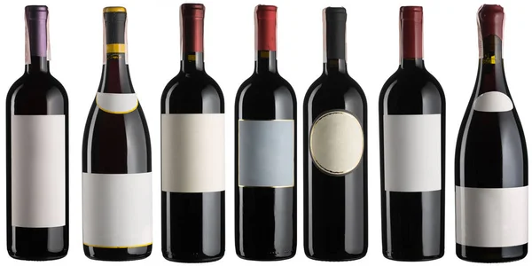 Set bouteilles de vin rouge — Photo