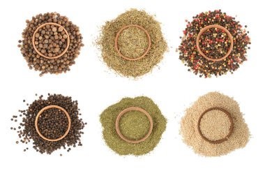 Çeşitli baharatlar yüksek çözünürlüklü