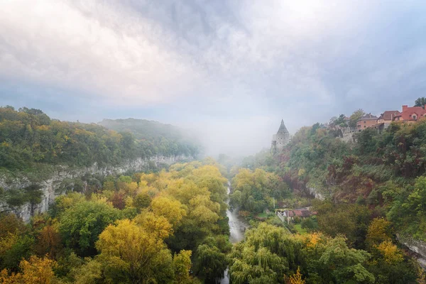 Hermoso cañón del río en la mañana —  Fotos de Stock