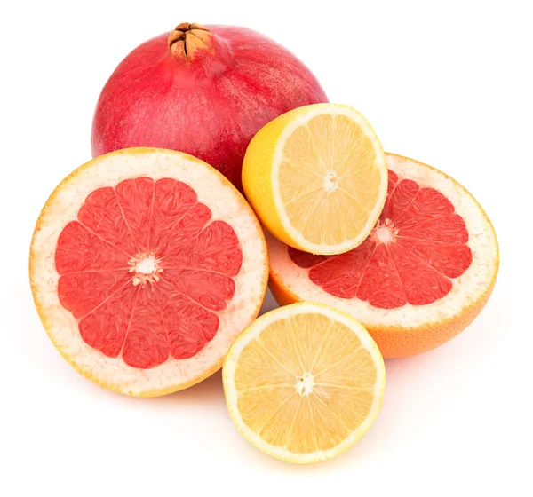 Healthy fruits on white background — Stock Photo, Image