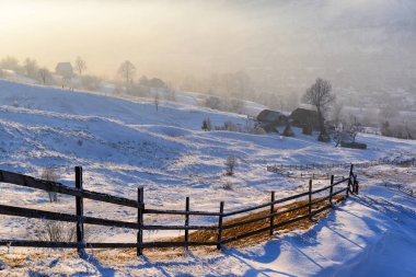 Kış kırsal manzara