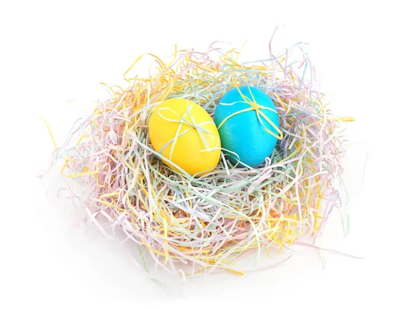 Colorful Easter nest — Stock Photo, Image