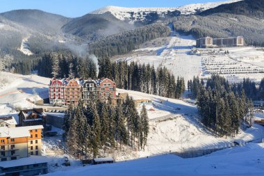 Kış resort manzara