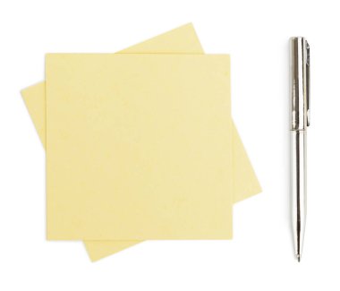 Beyaz üzerine boş notlar