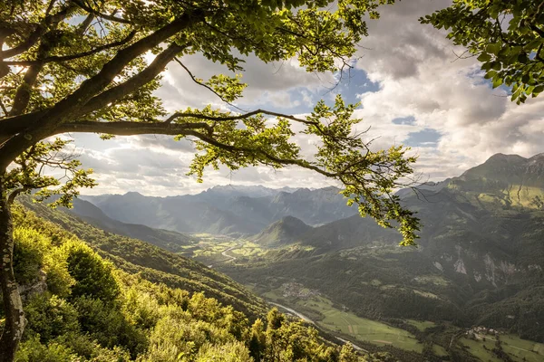 Vale do Soca incrível na Eslovênia . — Fotografia de Stock