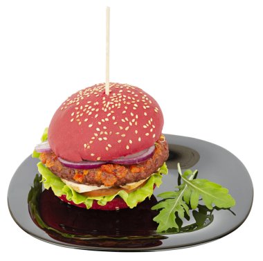 Bir tabakta Vegan burger