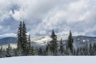 dağlar kış manzara