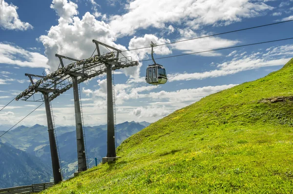 Ski Lift Summer Cable Car Cabin Top Diedamskopf Diedams Austria Royalty Free Stock Photos