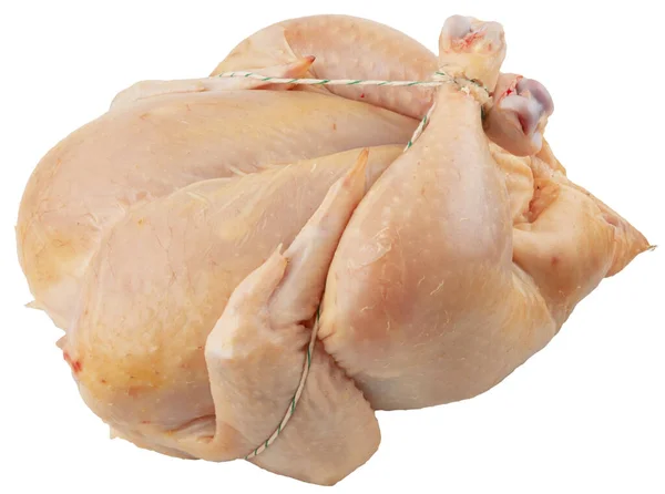 Rohe Hühner Isoliert Auf Weiß Hühnerfleisch Zum Kochen Hause — Stockfoto