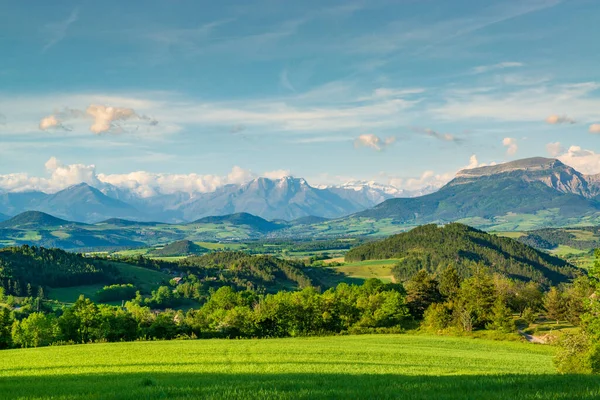 Krajobraz Górski Prowansji Francja Letni Sezon Turystyczny Południu Francji — Zdjęcie stockowe