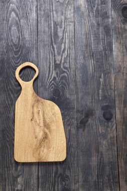 Kesme tahtası ahşap yüzeye