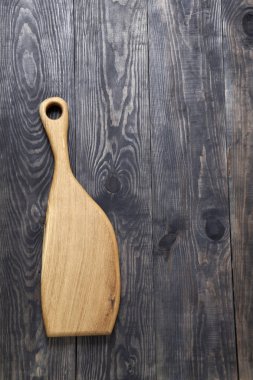 Kesme tahtası ahşap yüzeye