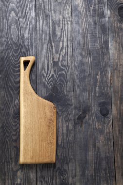 Kesme tahtası ahşap yüzeye