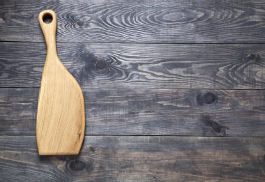 Kesme tahtası ahşap yüzeye