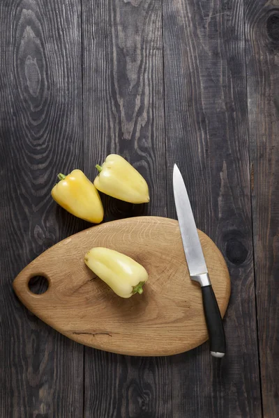 Sweet pepper in wood — Stock Photo, Image