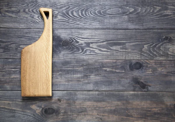 Kesme tahtası ahşap yüzeye