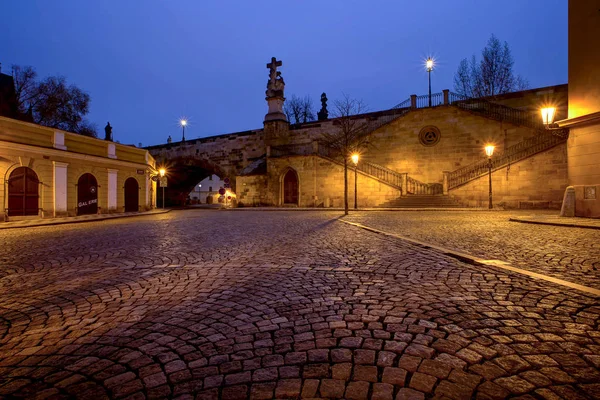 Το κέντρο της πόλης Πράγα νωρίς το πρωί — Φωτογραφία Αρχείου