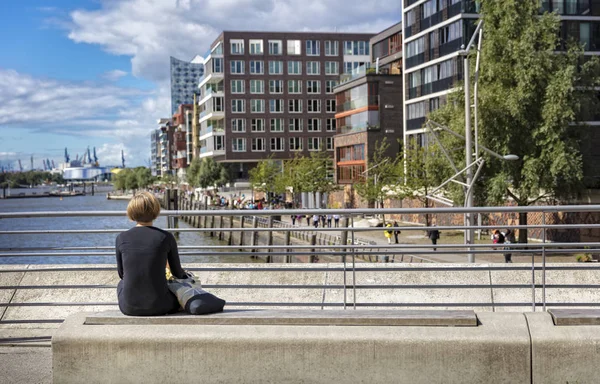 Vivere in hafencity Amburgo — Foto Stock