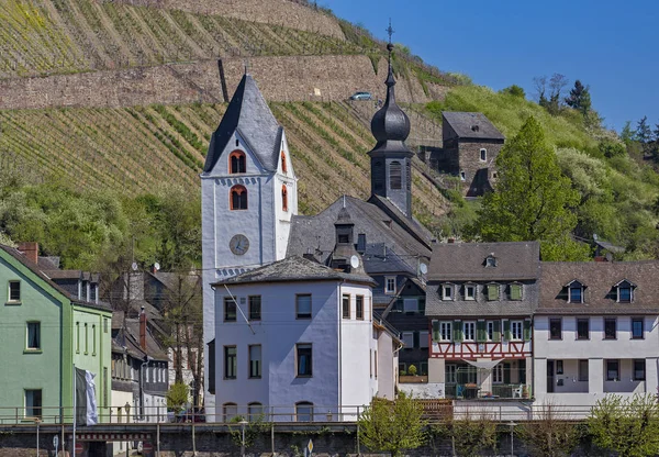 Miasto kaub na dopływ Renu w Niemczech — Zdjęcie stockowe