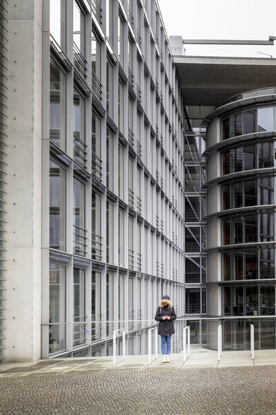 Teenager Alone in the City of Berlin