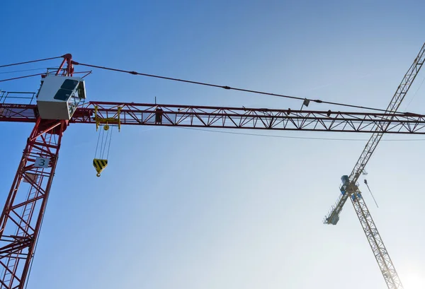 Crane on a construction site in hamburg — Stock Photo, Image