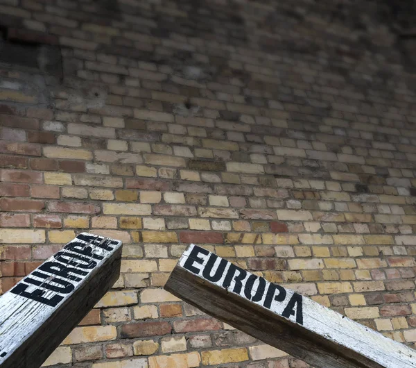 Bemutató a téma Európa és menekültügyi — Stock Fotó
