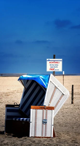 On the beach of Sankt Peter Ording on the German North Sea coast — Stock Photo, Image