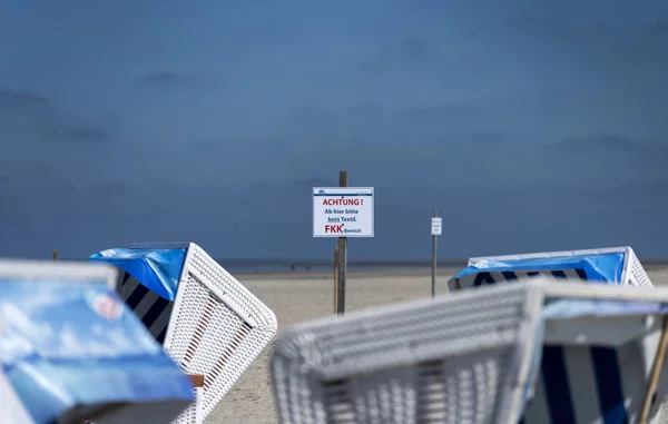 A a beach, Sankt Peter Ording német Északi-tenger partján — Stock Fotó