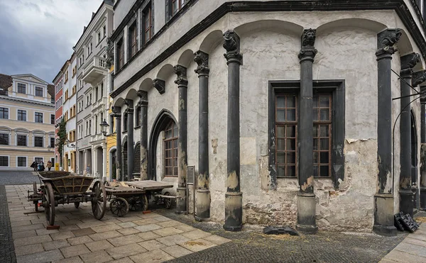 The medieval house scale in the city of Grlitz — Stock Photo, Image