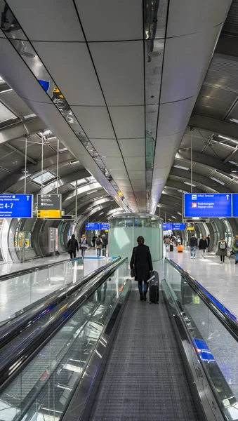 Spínač Odletových Časů Letiště Frankfurt Main — Stock fotografie