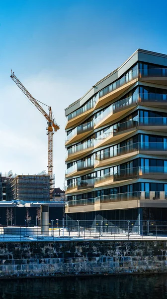 No canteiro de obras para a Cidade Europa em Berlim Mitte — Fotografia de Stock