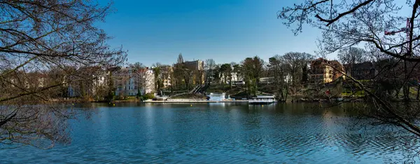 Život Halensee Berlíně West — Stock fotografie