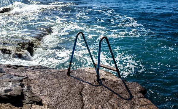 A staircase in the cliffs of tenerife — Stock Photo, Image