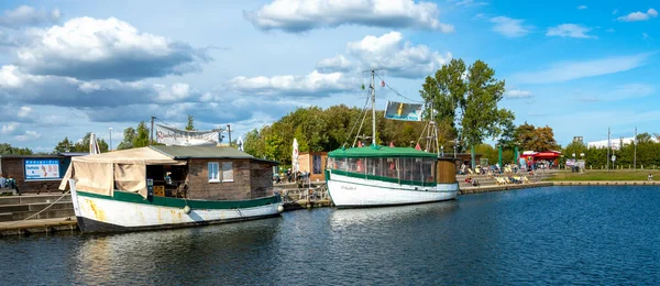 Der Museumshafen Greifswald Mecklenburg Vorpommern Deutschland — Stockfoto