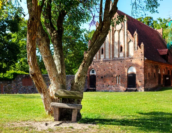 Mosteiro Cisterciense Com Parque Abadia Chorin Brandemburgo Alemanha — Fotografia de Stock