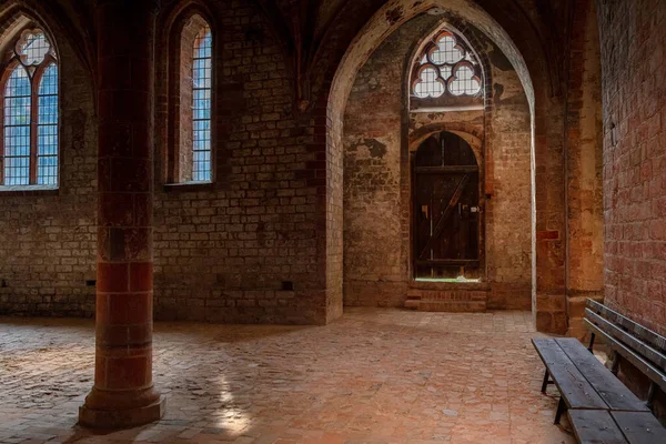 Cisterciáckého Kláštera Parkem Chorinovým Opatstvím Braniborsko Německo — Stock fotografie