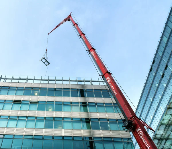 Large Crane Work High Rise City West Berlin Germany — Stock Photo, Image