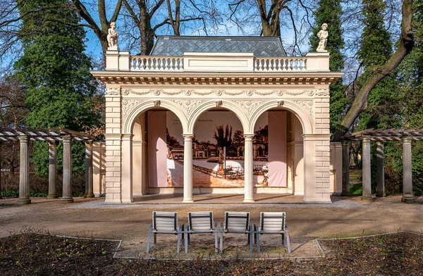 Padiglione Musicale Restaurato Nel Roseto Del Buergerpark Berlino Pankow — Foto Stock