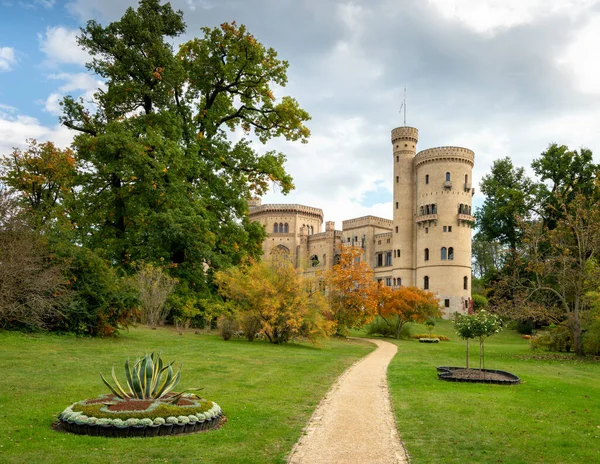 Parco Paesaggio Babelsberg Con Palazzo Recentemente Restaurato Giardino Del Palazzo — Foto Stock